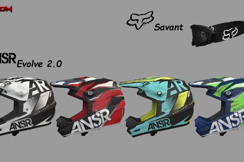 2015 ANSWER EVOLVE 2.0 Helmets + FOX Savant Goggles